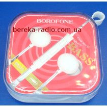 Навушники + мікрофон Borofone BM45, white, пластикова коробка