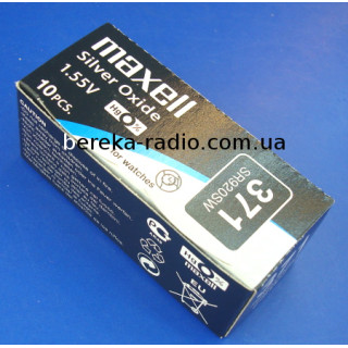 Батарея AG6/LR921/370/371/SR920SW 1.55V Maxell Silver Oxide