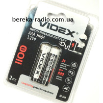 Акумулятор 1.2V, 1100mAh, AAA/HR03, NI-MH, Videx