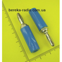Штекер банан синій VK10520 A B