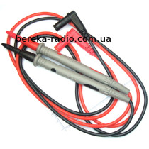 Щупи для тестера з сірими тонкими щупами, 20A, 4mm, силіконовий кабель