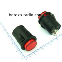 Кнопка Daier R16-503BD-K OFF-ON, 16mm, 2 pin, 3A/220V, червона