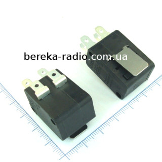 Мікровимикач подвійний з лапкою Daier KW1-103-Z2B-D, 16A/250VAC