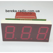 Вольтметр без корпусу 0.8`` AC 25 - 400V В-0.8/3-I-R, червоний 3-х цифр.LED інд.