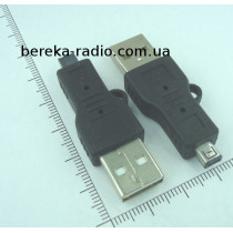 Перехідник шт. USB A - mini USB B тип B