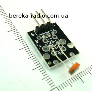 Датчик освітленості на фоторезисторі для Arduino KY-018, Ucc=3.3-5V