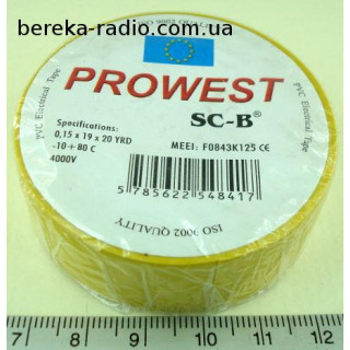 Ізострiчка PVC Prowest SC-B жовта