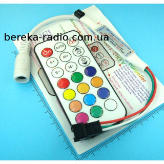Контролер SMART RGB Full color, IR 21 key, 6A (WS2811, WS2812)