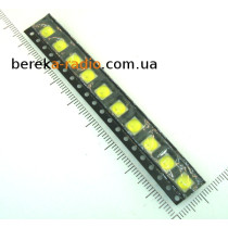 Світлодіод SMD 5050 ультрафіолетовий, 1W, 3.6-4.0V, тип А, 365-395nm