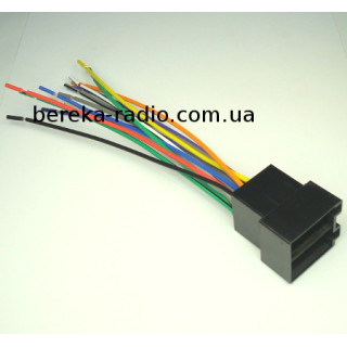 Роз`єм автомагнітоли ISO здвоєний (штекер), з кабелем