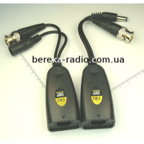 Передавач-приймач аудіо-відео сигналу PE-308 + живлення, по витій парі, 5MP