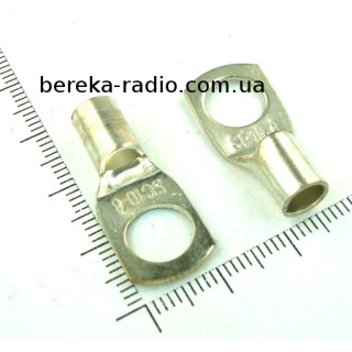 Клема очкова не ізольована М8.4 (SC10-8) (мідно-луджена, до кабелю 10mm2)