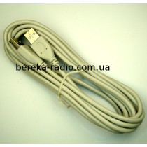 Шнур шт. USB A - шт.USB A, Vers.-2.0, діаметр 4.5mm, 3m, сірий