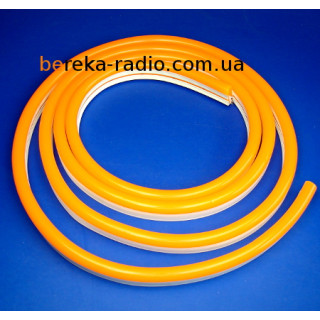 Світлодіодний неон оранжевий 8x16, 2835/120, 12V, IP68, SERIES SF/PRO