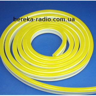 Світлодіодний неон жовтий лимон 6x12, 2835/120, 12V, IP68, SERIES SM/PRO