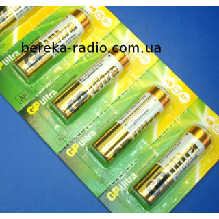 Батарея AA/LR6 1.5V GP Ultra Alkaline 15AU-UR5, лужна
