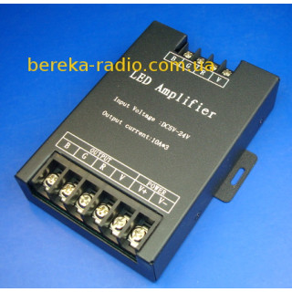 Підсилювач для RGB стрічки 3x10A, 360W, 12V/24V