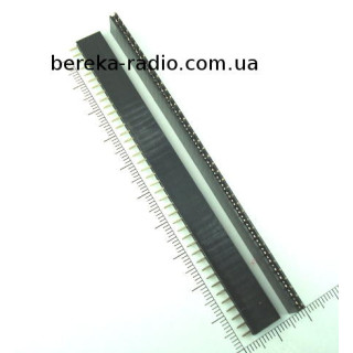PBS-40 гніздо однорядне 40 pin, крок 2.54mm (FD1x40)