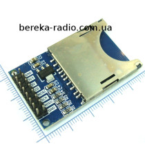 SD-карткоприймач, зчитування-запис, SPI-інтерфейс для Arduino, Ucc=3.3-5V