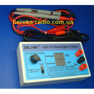 Тестер BLNK для перевірки світлодіодів та  LED підсвітки, 0-320V/0-35mA