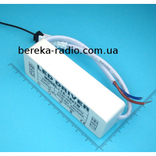 Драйвер LED 12-18W/300mA, Uвих=36-65VDC, Uвх=85-265VAC (в корпусі, 82х30х20mm)