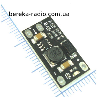 Перетворювач DC-DC повишаючий Uвх=3.7-12V, Uout=5, 8, 9, 12V (перемички), Imax=0.3-1.0A, 22x11x3.6mm