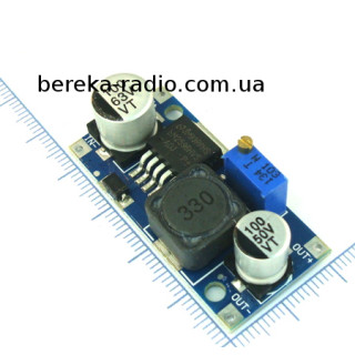 Перетворювач DC-DC понижаючий на LM2596HVS, Uвх=4.5-60V, Uвих=1.2-57V, Imax=3A, HW-677, 40x22x15mm