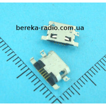 Гніздо micro USB B (№ 8-2), 5 pin, 4 виводи