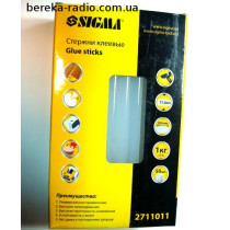 Клей пластиковий 11x200 mm прозорий SIGMA 2711011 (1 шт)
