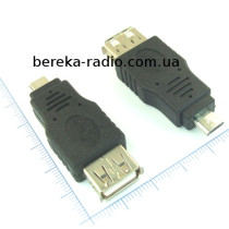Перехідник гн. USB A - шт. micro USB