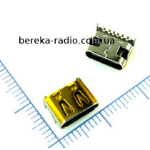 Гніздо USB Type-C, smd, 6 pin, RAT-L6.8YS