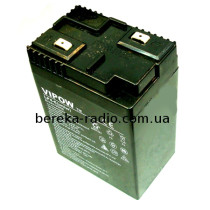 Акумулятор 6.0V 4Ah гелевий VIPOW LP4-6 (універсальний)