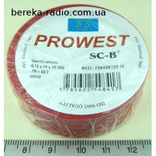Ізострiчка PVC Prowest SC-B червона