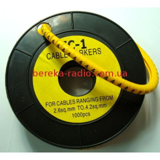 Маркер кабельний ЕС-1 №4 (2,5 мм.кв)