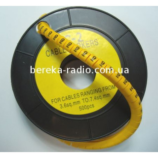 Маркер кабельний ЕС-2 №9 (4,0 мм.кв)