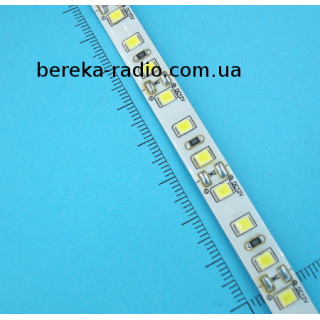 Стрічка біла SMD2835/120, 5500-6000К, 12V, 9.6W/m, 20-22 Lm/Led, 950 Lm/m, IP20, 8mm, кратність 2.5