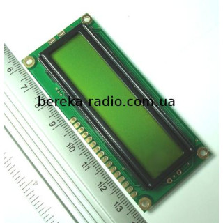 LCD RC1602B-YGN-CSV (аналог AC162B)
