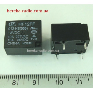 HF12FF-012-HS(555)=JQC-12FF-012-HS=HF3FF-012-1ZS (12A/12V, NO, coil power 450mW, 18.4x10.2x15.2)