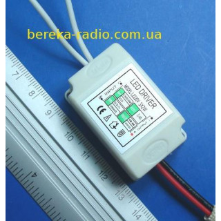 Драйвер LED 3-2W/450mA, Uвих=6-13VDC, Uвх=220VAC, CLA02 (в корпусі)