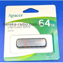 USB Flash 64GB Apacer AH333, USB 2.0, black