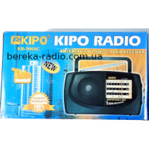Радіо KIPO KB-308AC (AM/FM/TV SW1-2, 3W, 220V, 2xR20), чорне