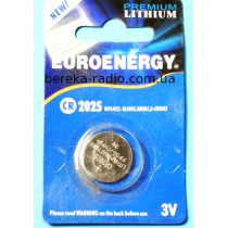 Батарея CR2025 3V Euroenergy
