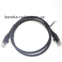 Патч-корд RG45, UTP 4 пари CAT6Е, Borofone BUS01 Gigabit, чорний, 1m