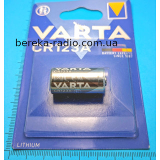Батарея CR123A Varta Prof Lithium, 3V, блістер