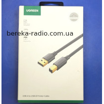 Шнур до принтеру шт. USB A - шт. USB BM 2.0, 1mm, Ugreen US135