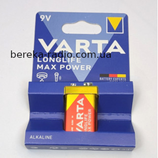 Батарея Крона 9V 6LR61 Varta Longlife Max Power
