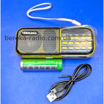 Радіо BBK B837 (FM, MP3/4, microSD, USB, miniUSB, bluetooth, LED дисплей, акум. 18650), червоно-жовт