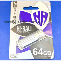 USB Flash 64GB Hi-Rali Rocket, USB 3.0, Black