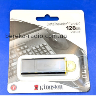 USB Flash 128GB Kingston DataTraveler Exodia, USB 3.2, Black-Yellow