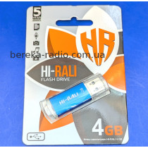 USB Flash 4GB Hi-Rali Rocket, USB 2.0, Blue